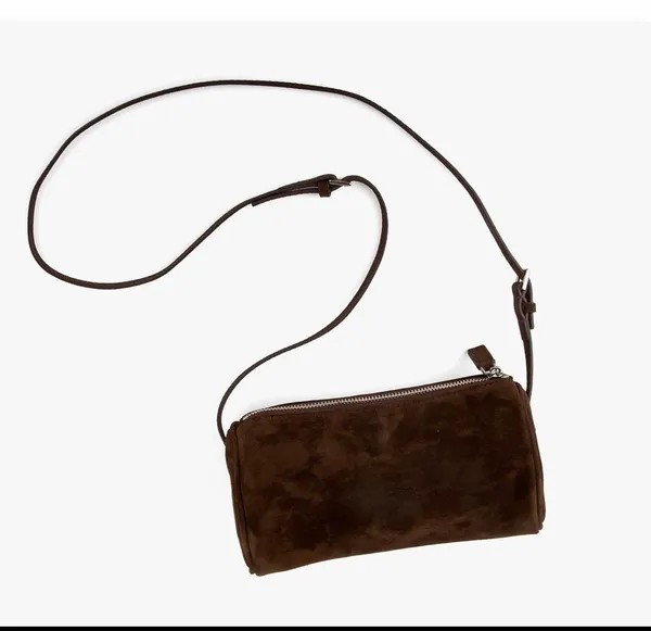 Suede Brown Mini Bag - Image 2