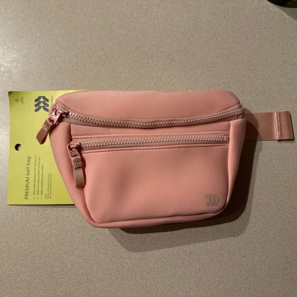 Premium Belt Bag Blush - All In Motion™: Water-Resistant Knit Fanny Pack - Image 5