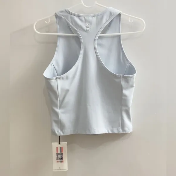 P.E Nation Women’s Active Tank Top Small Blue Cropped Athletic Workout Top - Image 3