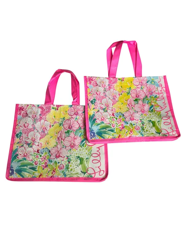 Lilly Pulitzer SET 3 Reusable Shopping Tote Bags - Image 6