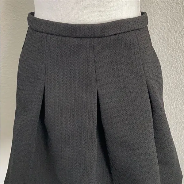 Madewell Black Bistro Pleated Mini Skirt - Image 3