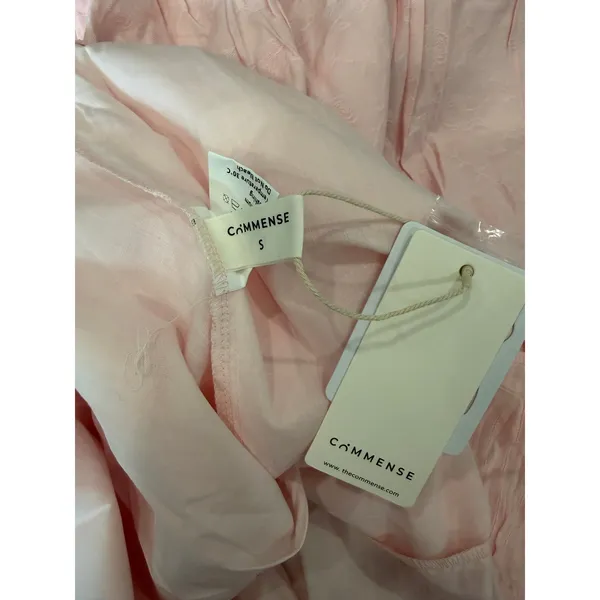 Commense Coastal Cowgirl Ruffle Hem Milk Maid Midi Dress S Baby Pink NWT - Image 5