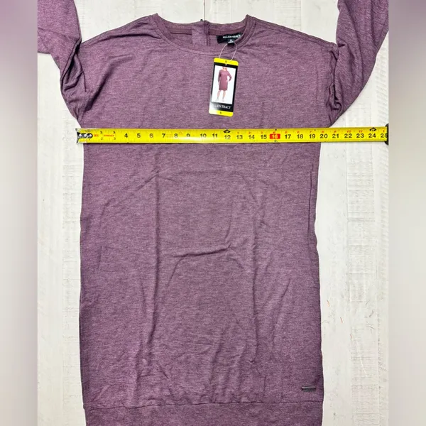 Ellen tracy sweater dress size Small color wine - Image 5