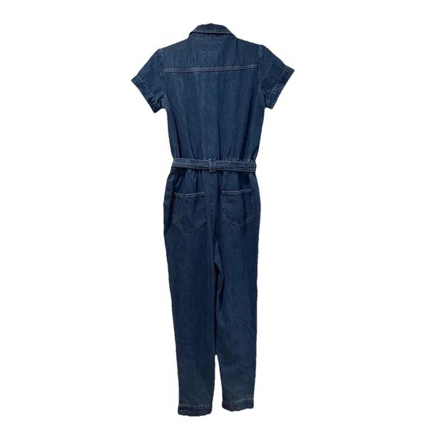 FatFace Denim Jumpsuit Size 2 Imogen Boilersuit 100%Cotton Utility Rosie Minimal - Image 3