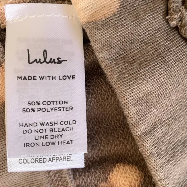 NWT Lulu's‎ It's a Lifestyle Lounge Pull-On Shorts in Brown Tie-Dye - Image 5