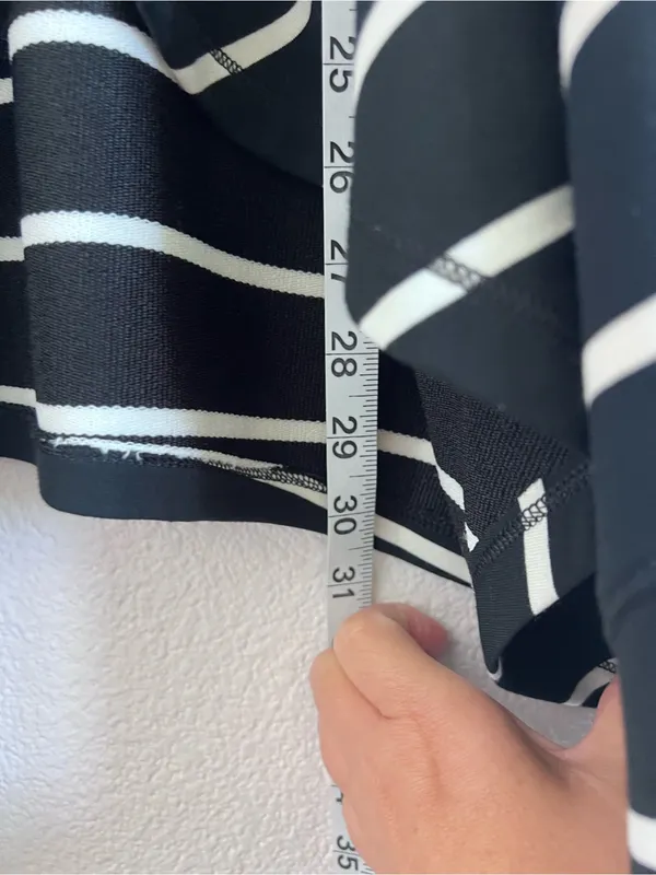 Lauren Ralph‎ Lauren Women's Open Front Waterfall Terry Cardigan Striped Black - Image 7