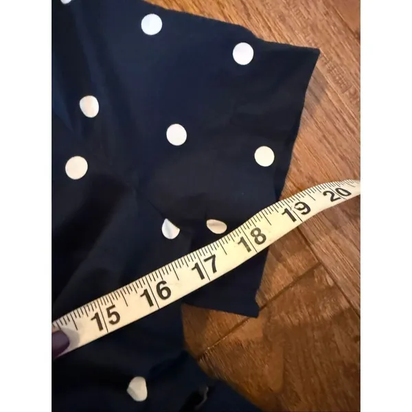 Old Navy polka dot cutout side midi dress size small - Image 10