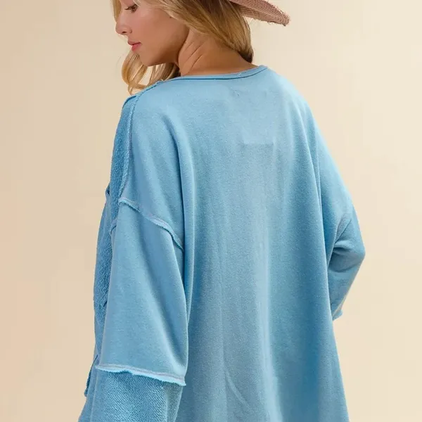 BiBi Oversized Pocket‎ Front Sweatshirt Size L - Image 8