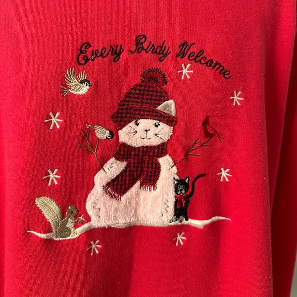 Vintage Kitty Christmas Sweatshirt - Image 10