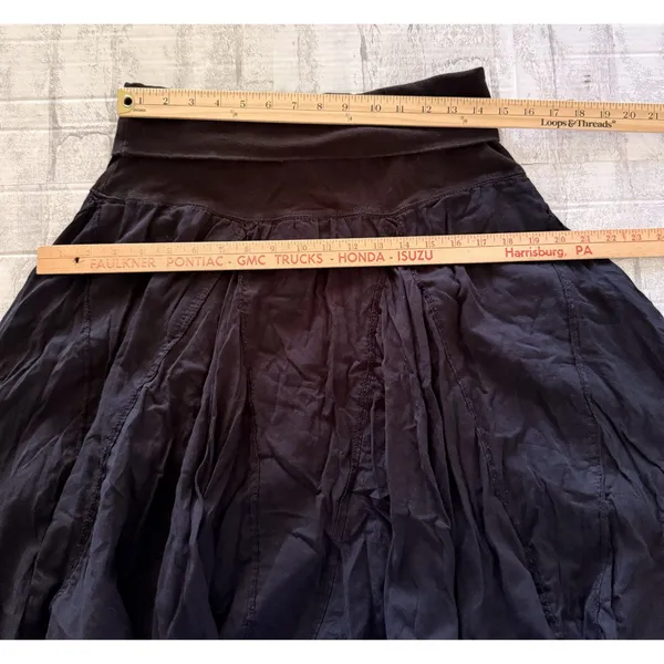 Baba Crinkle Assymetrical Convertible Foldover Skirt Tube Dress Witchy Boho Sz L - Image 7