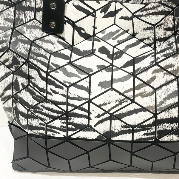 Patrizia‎ Luca Two Tone Geo Tote Bag Zebra Black - Image 2