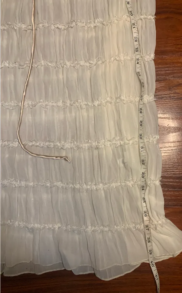 Long skirt White Size M - Image 4