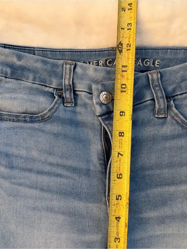 American Eagle Outfitters Medium Blue Skinny Jeans - Women's - Image 8