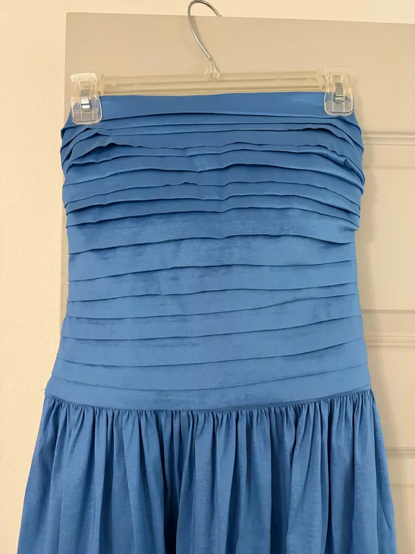 Abercrombie Strapless blue dress - Image 7