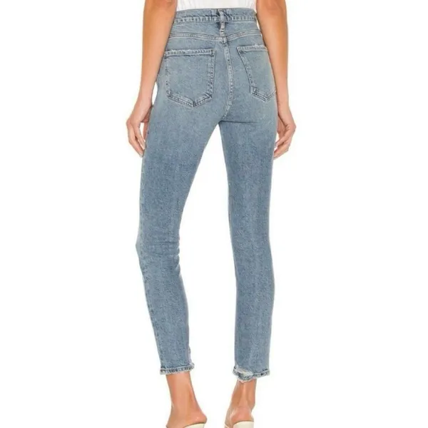 AGOLDE Nico High Rise Button Fly Slim Fit Denim Jeans Women’s Size 25 - Image 2