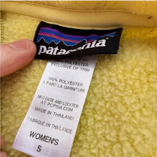Patagonia Yellow Fill-Zip Fleece - Image 2
