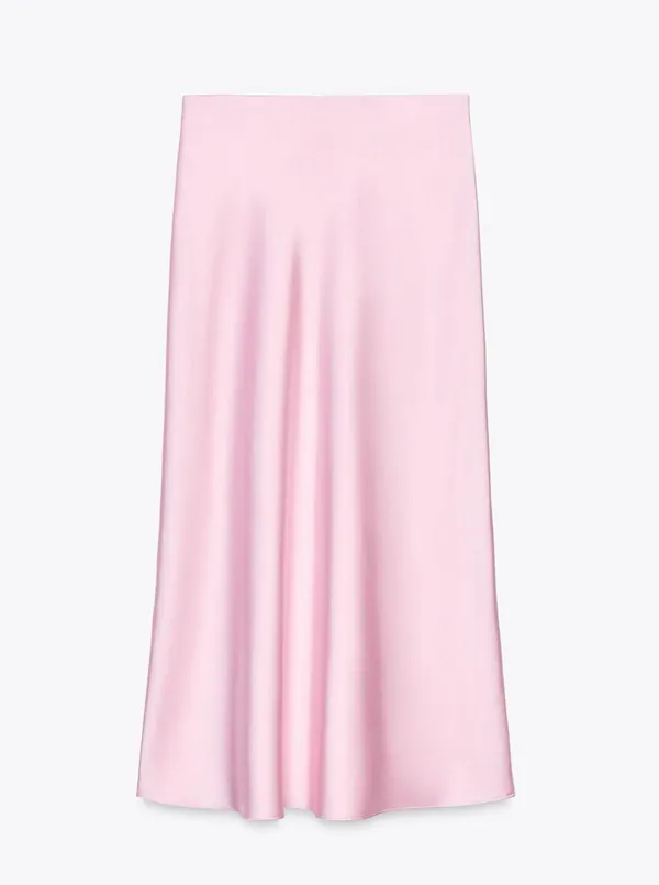 ZARA Satin Midi Skirt - Image 2