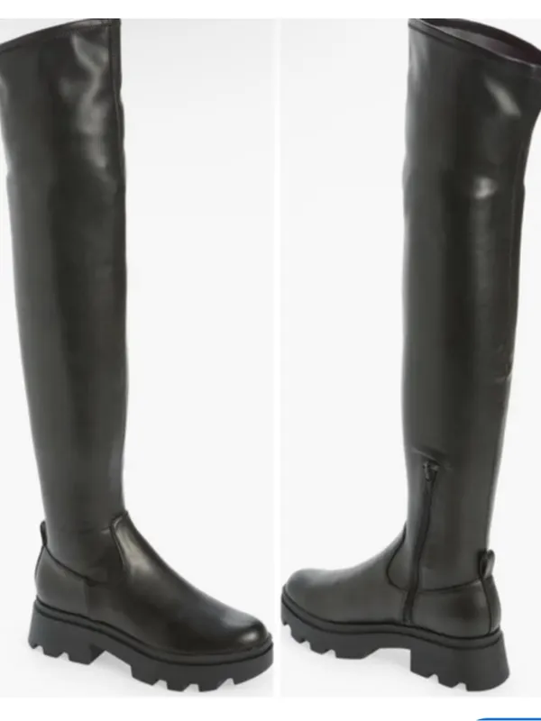 NWOT OpenEdit Women’s Black Lug-Sole Platform Boots - Image 2