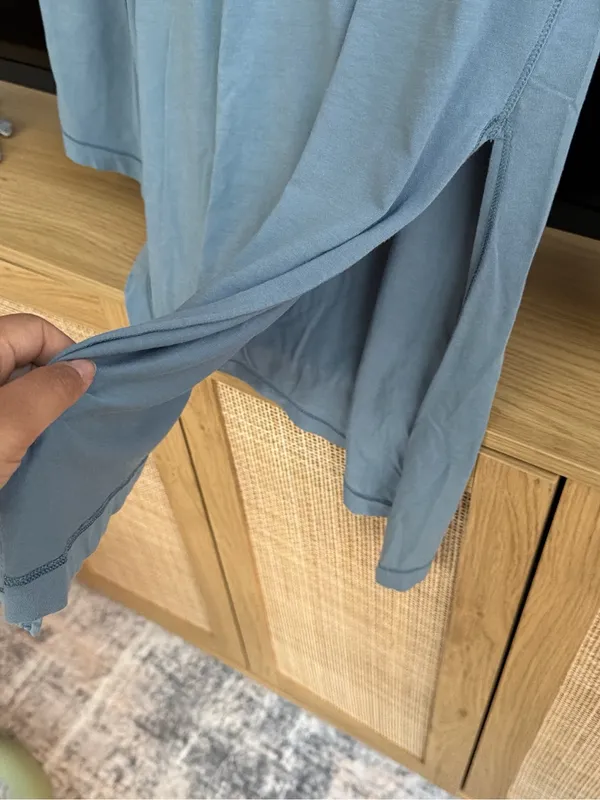 lululemon athletica Long Sleeve Asymmetric Tee in blue size 10 - Image 2