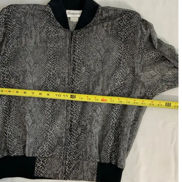 Francesca Vintage Jacket‎ size small Black - Image 4