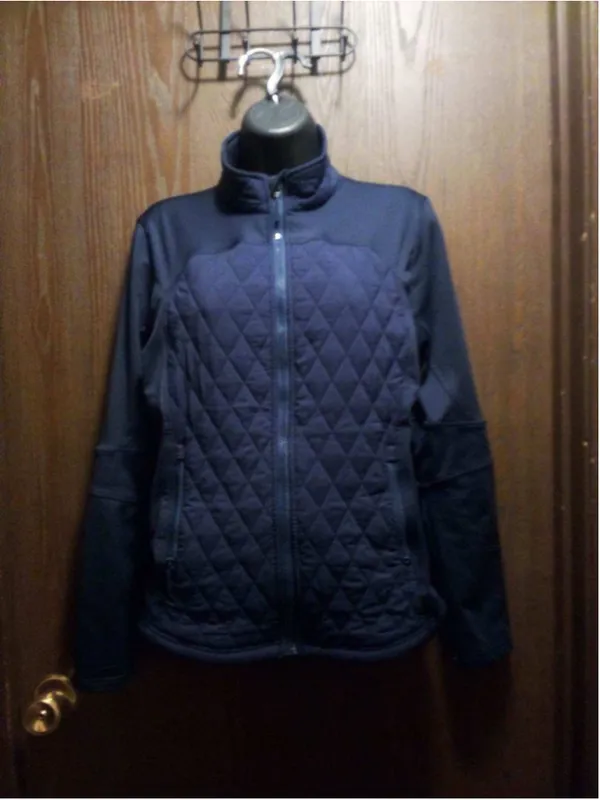GGblue Women's Navy Blue Quilted Full-Zip Athletic Jacket - Size S - INV369 h - Image 7