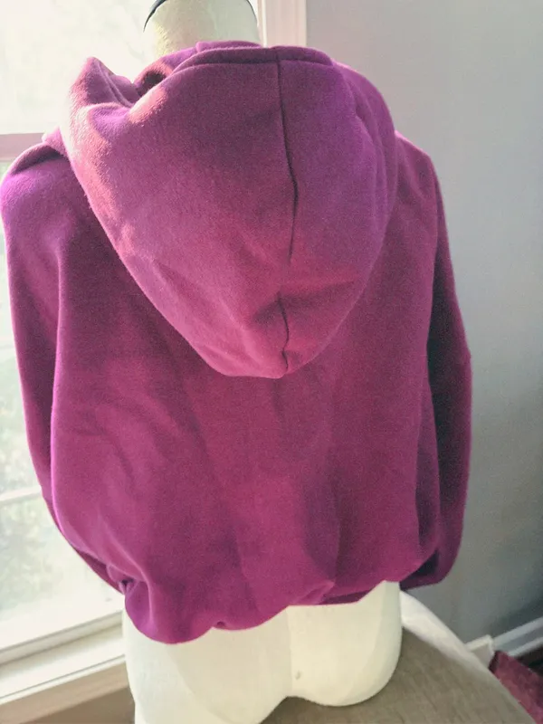 Blogilates Plum Zip-Up Hoodie Small - Image 2