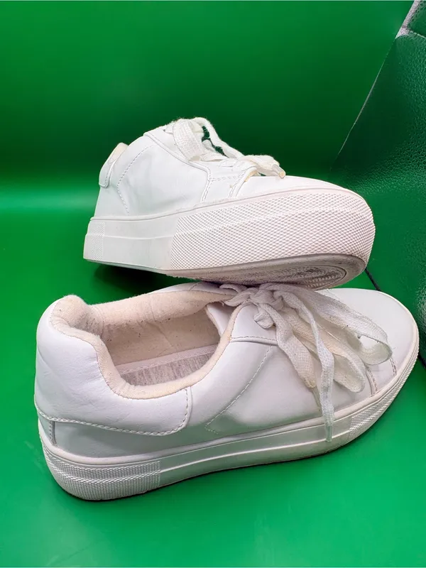 Soda White Women's Casual Leather Sneakers - Image 6
