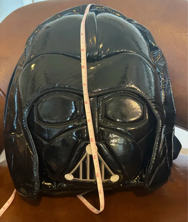 Disney Parks Star Wars Darth Vader Mini Backpack Black w/ Metal Hardware 14x10in - Image 6
