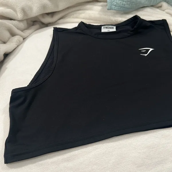Gymshark Black‎ Crop Tank Size XS - Image 4