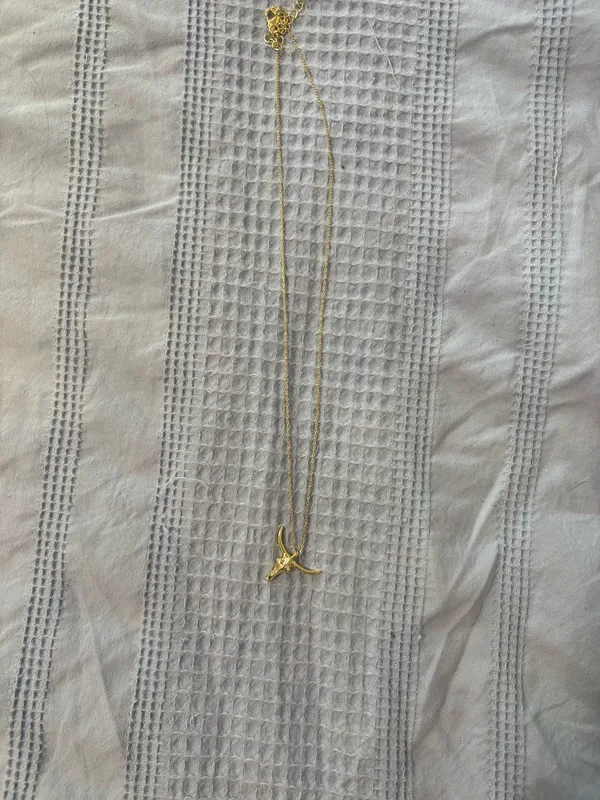 Gold longhorn necklace - Image 3
