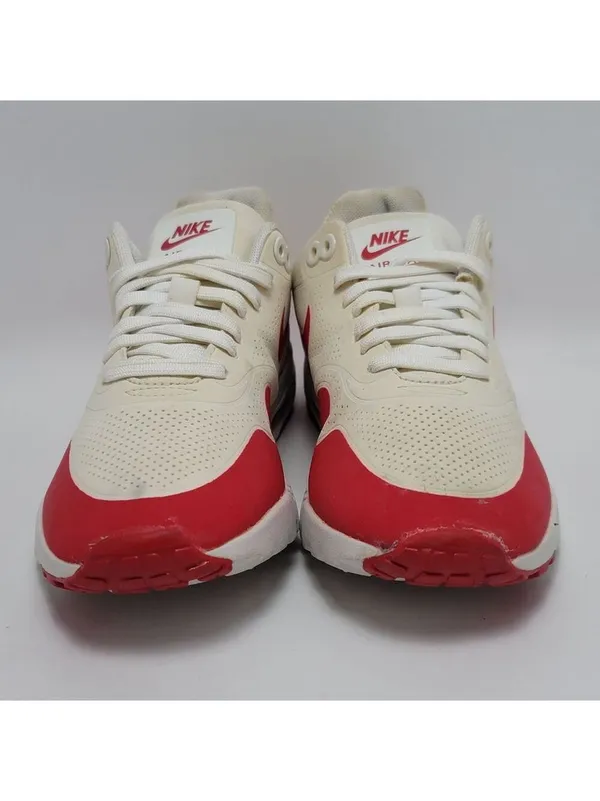 Men's Nike Air Max 1 Ultra Moire Sneakers Size 7.5 White Red - Image 8