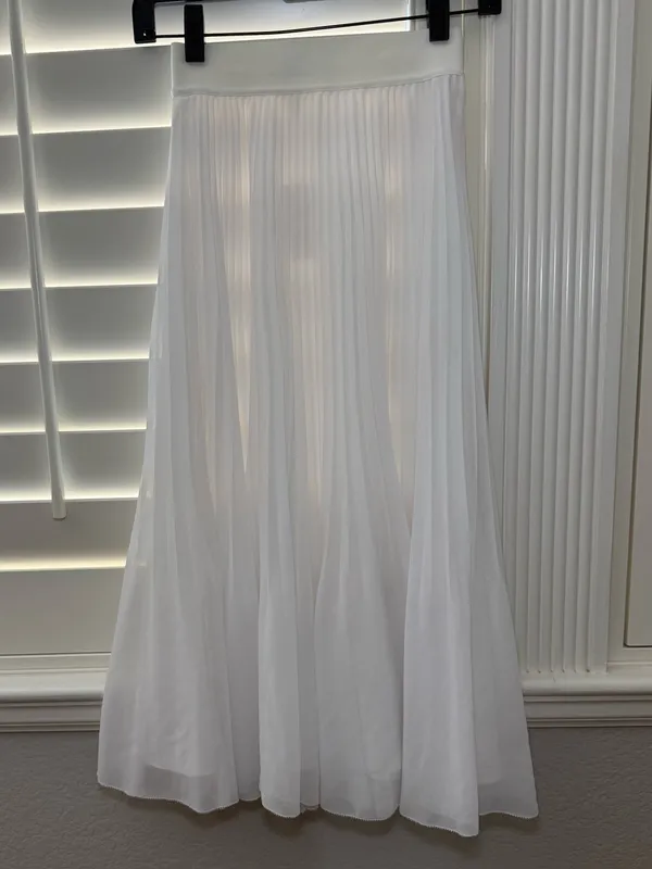 ARITZIA Wilfred Twirl Skirt Light Birch White Size XXS - Image 4