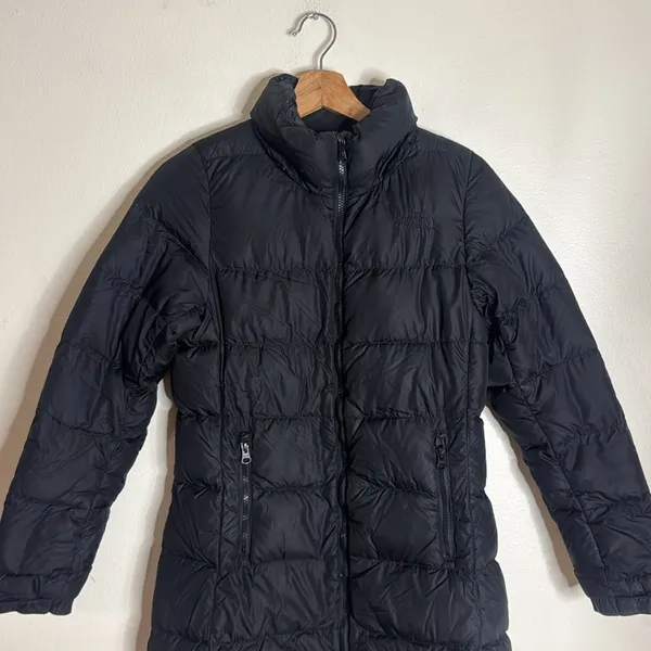 The North Face Metropolis III 550 Down Long Quilt Coat‎ Parka Black Size XS cozy - Image 2
