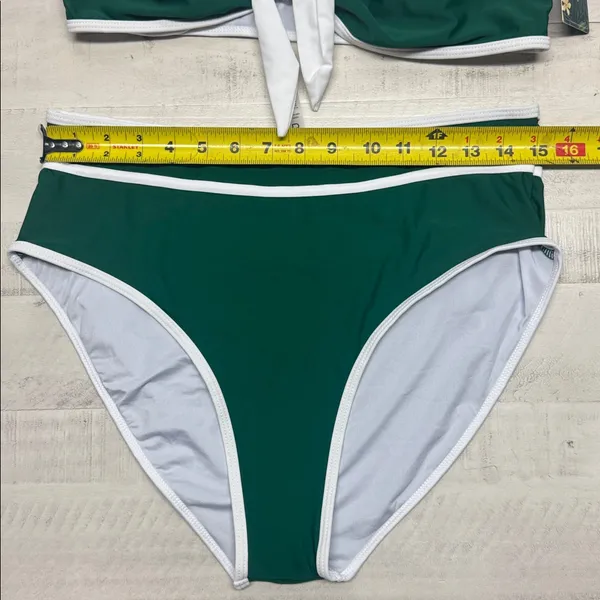 Blooming jelly Women's High Waisted Tie Knot Bikini Set - Image 2
