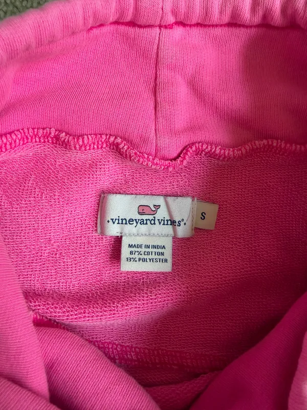Vineyard Vines Pink Cowl Neck Sweatshirt – Size Small - Image 4