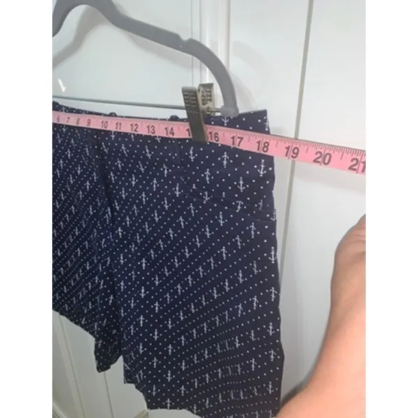 Talbots Women's Petite Size‎ 14P Navy Anchor Print Bermuda Shorts - Image 6