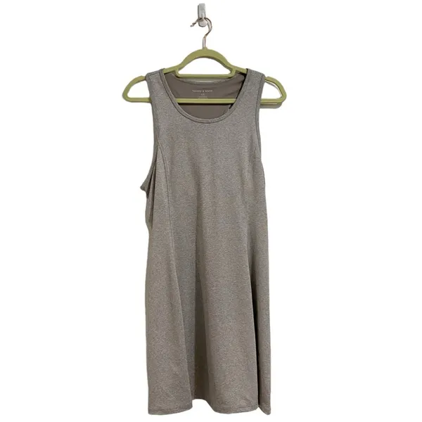 Harmony & Balance Gray Athletic Midi Tank Dress 36” Length Sz L - Image 2