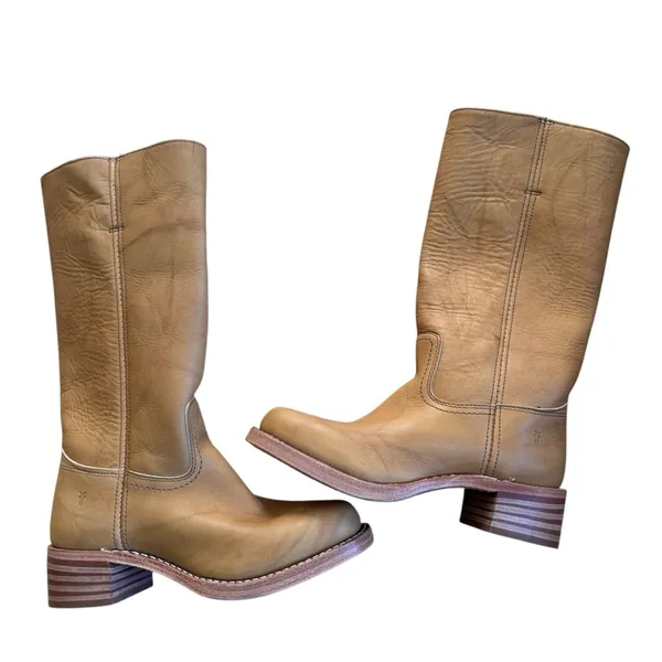 FRYE campus 14L Leather Boots in banana NEW - Image 7