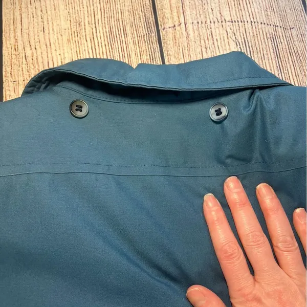 Vtg 70s London‎ Fog Women’s 6P Blue Trench Coat USA Removable Lining Petite Belt - Image 11
