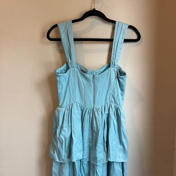 WEWOREWHAT Blue corset ruffle midi dress - Image 6