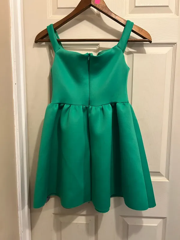 ASOS Design Green Mini off the shoulder dress - size 6 - Image 8