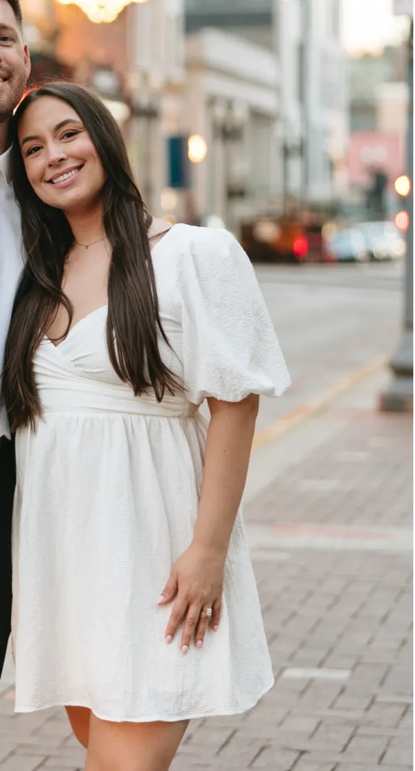 Lulus White Puff Sleeve Mini Dress - Image 3
