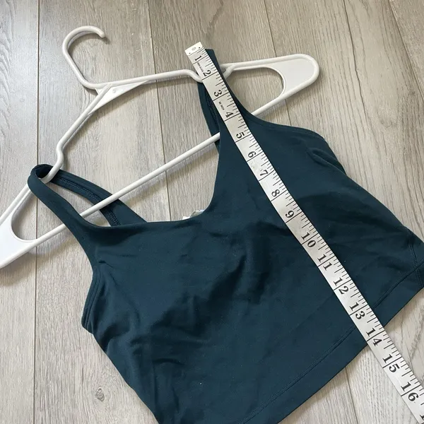 Lululemon Align Tank Top crop womens Teal size 2 workout athleisure gym outdoor - Image 5