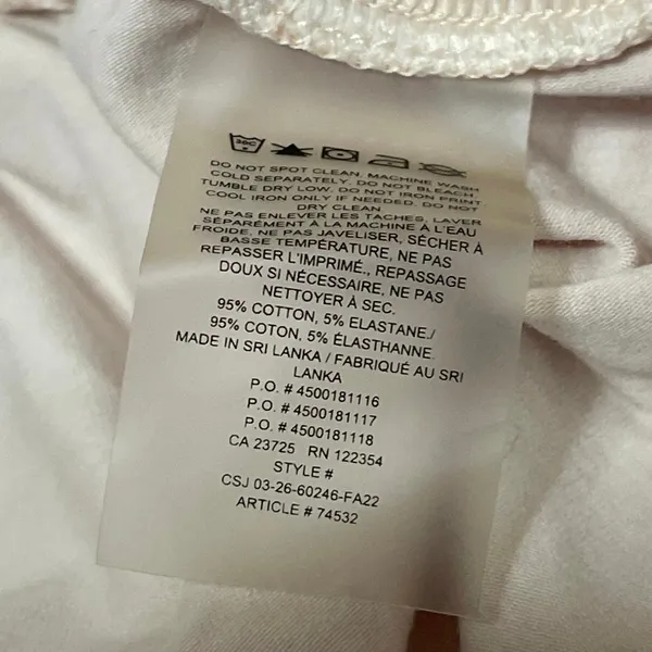 Aritzia TNA Women's White High Rise Yoga Workout Athletic Biker Shorts Size S - Image 5