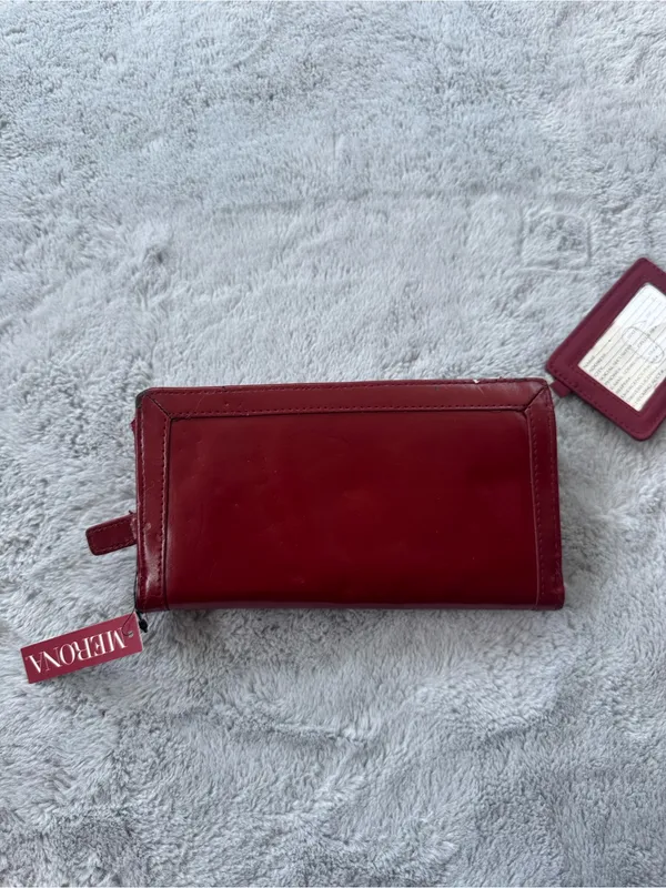 Merona Wallet Checkbook Clutch Combo Maroon - Image 5