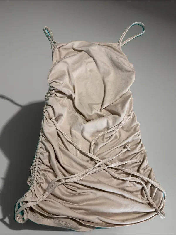 Tan mini dress - Image 2