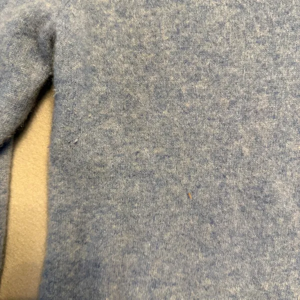 Tahari V-Neck 100% 2-Ply Cashmere Sweater Light Blue Women Size L - Image 3