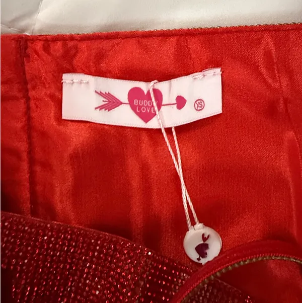 BuddyLove Rhinestone Red Top - Image 4