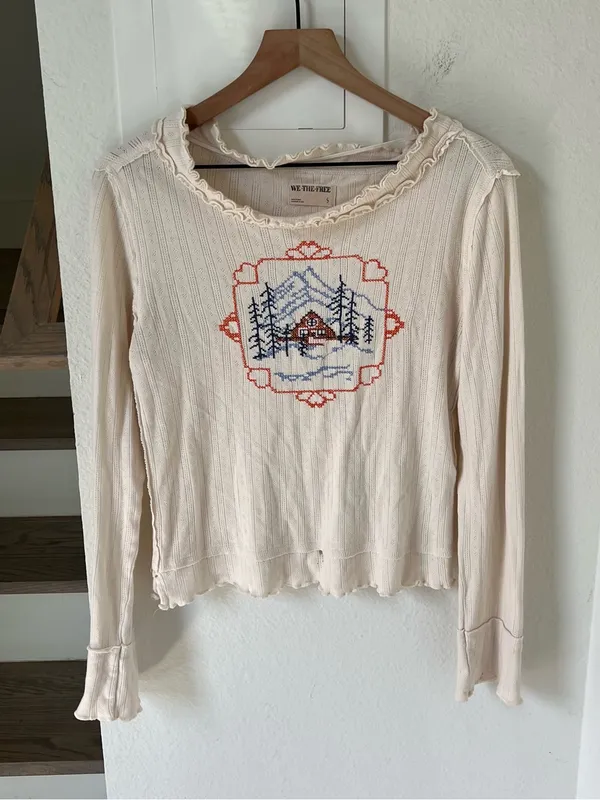 Free People We The Free Through The Woods Long Sleeve Tee - Image 3