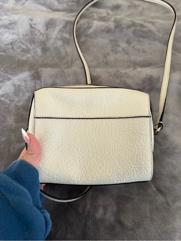 Kate Spade Cream Crossbody Bag with Bubble Textured Front - Image 5